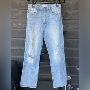 Mother Jeans Womens Sz.28 Distressed The Tripper ‘Skating On Thin Ice’ High Rise